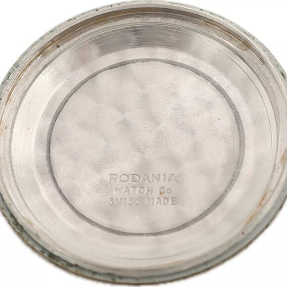 Vintage 34mm Rodania 1297B Men's Automatic Wristwatch 4007 Swiss Steel w Date - Picture 5 of 5